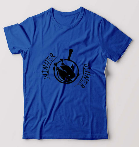 PUBG winner dinner T-Shirt for Men-Royal Blue-Ektarfa.online
