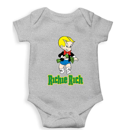 Richie Rich Kids Romper For Baby Boy/Girl-Grey-Ektarfa.online