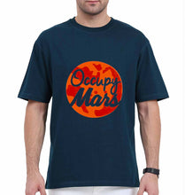 Load image into Gallery viewer, Occupy Mars Elon Musk Oversized T-Shirt for Men-Petrol Blue-Ektarfa.online
