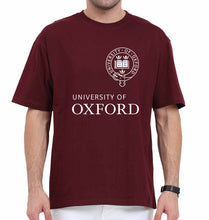 Load image into Gallery viewer, University of Oxford Oversized T-Shirt for Men-Maroon-Ektarfa.online
