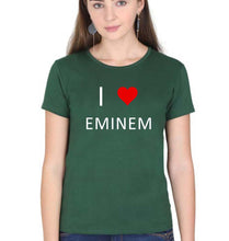 Load image into Gallery viewer, Eminem T-Shirt for Women-XS(32 Inches)-Dark Green-Ektarfa.online
