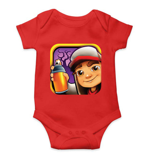 Subway Surfers Kids Romper For Baby Boy/Girl-Red-Ektarfa.online