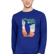 Load image into Gallery viewer, Penguin Full Sleeves T-Shirt for Men-Royal blue-Ektarfa.online
