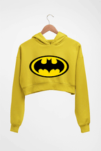 Load image into Gallery viewer, Batman Crop HOODIE FOR WOMEN-Mustard Yellow-Ektarfa.online
