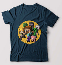 Load image into Gallery viewer, Minecraft T-Shirt for Men-Petrol Blue-Ektarfa.online

