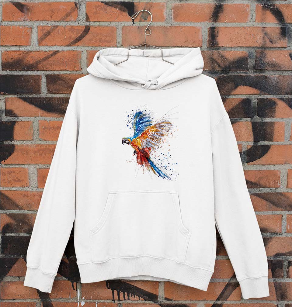Parrot Unisex Hoodie for Men/Women-White-Ektarfa.online