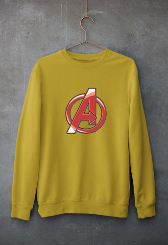 Avengers Unisex Sweatshirt for Men/Women-Mustard Yellow-Ektarfa.online