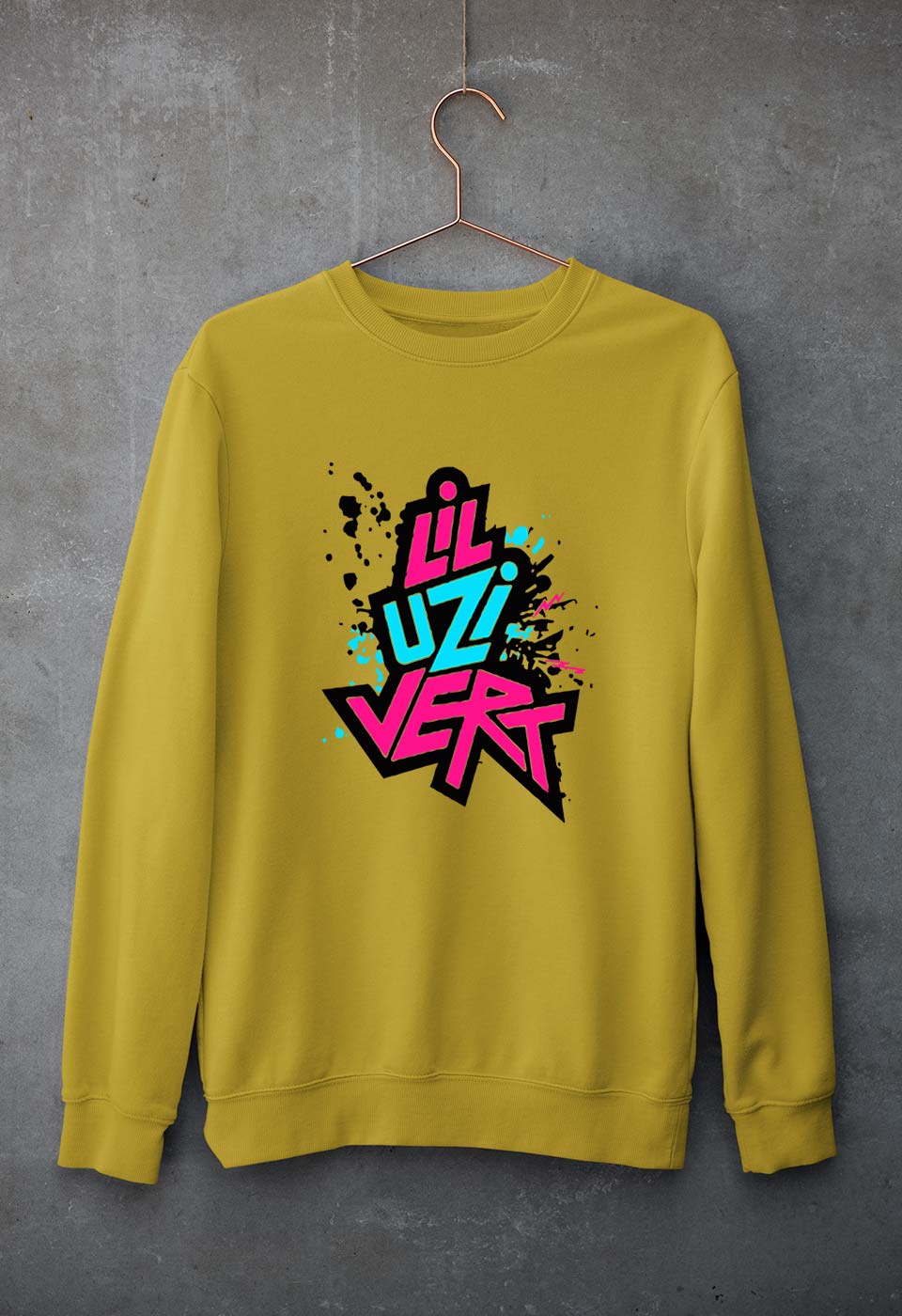 Lil Uzi Vert (LUV) Unisex Sweatshirt for Men/Women-Mustard Yellow-Ektarfa.online