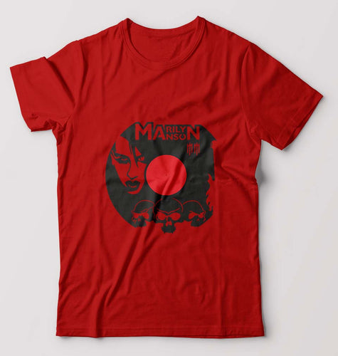 Marilyn Manson T-Shirt for Men-Red-Ektarfa.online