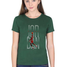 Load image into Gallery viewer, Michael Jordan T-Shirt for Women-Dark Green-Ektarfa.online
