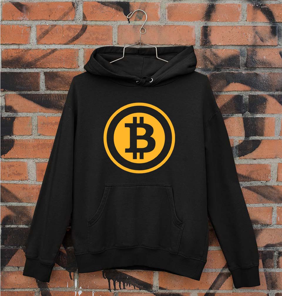 Cryptocurrency Bitcoin Unisex Hoodie for Men/Women-Black-Ektarfa.online