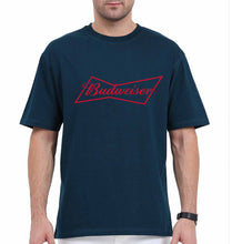 Load image into Gallery viewer, Budweiser Oversized T-Shirt for Men-Petrol Blue-Ektarfa.online
