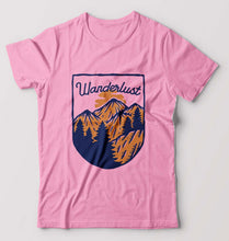 Load image into Gallery viewer, Wanderlust T-Shirt for Men-S(38 Inches)-Light Baby Pink-Ektarfa.online
