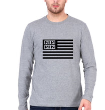 Load image into Gallery viewer, Nine Inch Nails Full Sleeves T-Shirt for Men-Grey Melange-Ektarfa.online
