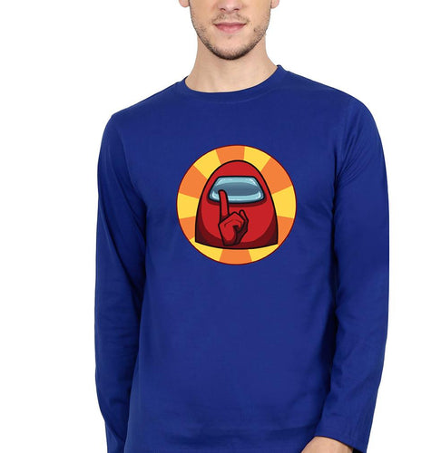 Among Us Full Sleeves T-Shirt for Men-Royal Blue-Ektarfa.online