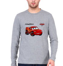Load image into Gallery viewer, Lightning McQueen Full Sleeves T-Shirt for Men-Grey Melange-Ektarfa.online
