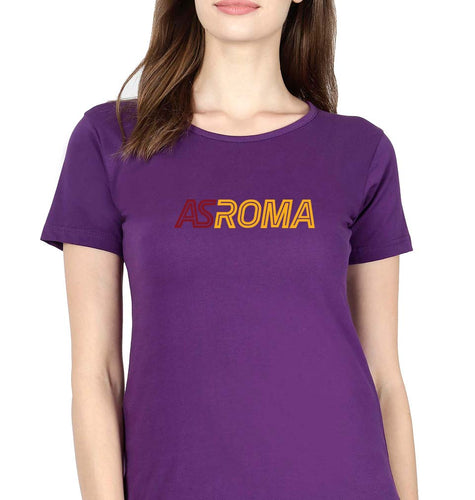 A.S. Roma T-Shirt for Women-Purple-Ektarfa.online
