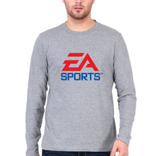 Load image into Gallery viewer, EA Sports Full Sleeves T-Shirt for Men-Grey Melange-Ektarfa.online
