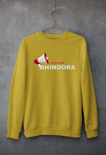 Dhindora(BB ki Vines) Unisex Sweatshirt for Men/Women-Mustard Yellow-Ektarfa.online