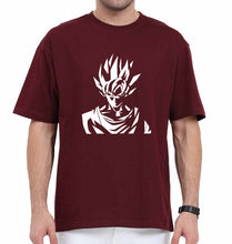 Load image into Gallery viewer, Anime Goku Oversized T-Shirt for Men-Maroon-Ektarfa.online
