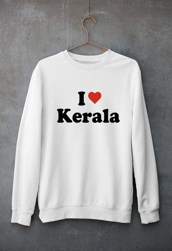 I Love Kerala Unisex Sweatshirt for Men/Women-White-Ektarfa.online