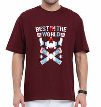 Load image into Gallery viewer, CM Punk Oversized T-Shirt for Men-Maroon-Ektarfa.online
