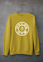 Load image into Gallery viewer, Gold&#39;s Gym Unisex Sweatshirt for Men/Women-S(40 Inches)-Mustard Yellow-Ektarfa.online
