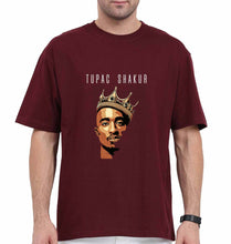 Load image into Gallery viewer, 2Pac Tupac Oversized T-Shirt for Men-Maroon-Ektarfa.online
