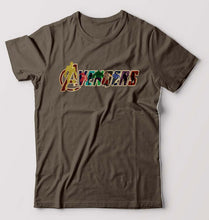 Load image into Gallery viewer, Avengers T-Shirt for Men-S(38 Inches)-Olive Green-Ektarfa.online
