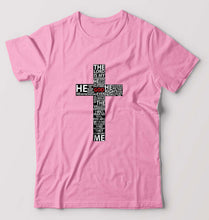 Load image into Gallery viewer, God T-Shirt for Men-Light Baby Pink-Ektarfa.online
