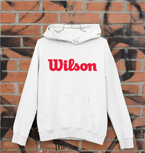 Load image into Gallery viewer, Wilson Unisex Hoodie for Men/Women-White-Ektarfa.online
