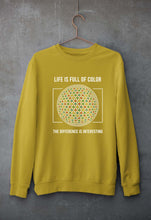 Load image into Gallery viewer, Life Unisex Sweatshirt for Men/Women-S(40 Inches)-Mustard Yellow-Ektarfa.online
