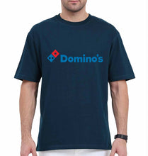 Load image into Gallery viewer, Domino&#39;s Oversized T-Shirt for Men-Petrol Blue-Ektarfa.online
