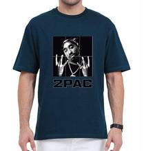 Load image into Gallery viewer, Tupac 2Pac Oversized T-Shirt for Men-Petrol Blue-Ektarfa.online
