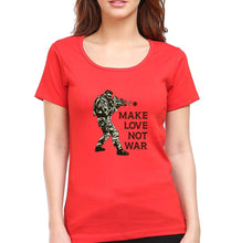 Load image into Gallery viewer, Guns N&#39; Roses Make Love Not War T-Shirt for Women-XS(32 Inches)-Red-Ektarfa.online
