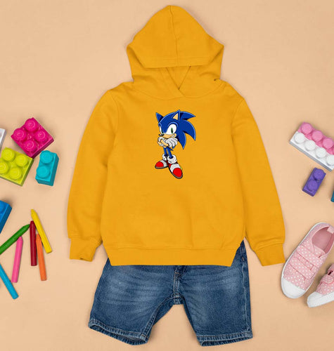 Sonic Kids Hoodie for Boy/Girl-1-2 Years(24 Inches)-Mustard Yellow-Ektarfa.online