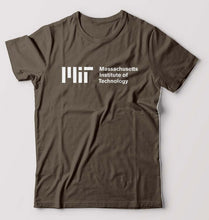 Load image into Gallery viewer, MIT T-Shirt for Men-S(38 Inches)-Olive Green-Ektarfa.online
