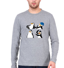 Load image into Gallery viewer, Penguins of Madagascar Full Sleeves T-Shirt for Men-Grey Melange-Ektarfa.online

