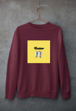 Load image into Gallery viewer, BTS Butter Unisex Sweatshirt for Men/Women-S(40 Inches)-Maroon-Ektarfa.online
