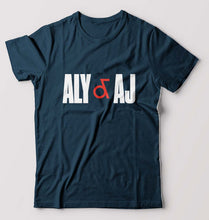 Load image into Gallery viewer, Aly &amp; AJ T-Shirt for Men-Petrol Blue-Ektarfa.online
