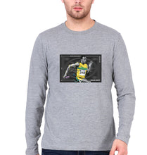 Load image into Gallery viewer, Usain Bolt Full Sleeves T-Shirt for Men-Grey Melange-Ektarfa.online
