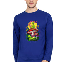 Load image into Gallery viewer, Trippy Psychedelic Weed Stoned Full Sleeves T-Shirt for Men-royal blue-Ektarfa.online

