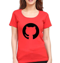 Load image into Gallery viewer, GitHub T-Shirt for Women-Red-Ektarfa.online
