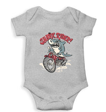 Load image into Gallery viewer, Shark Rider Kids Romper For Baby Boy/Girl-0-5 Months(18 Inches)-Grey-Ektarfa.online

