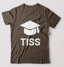 Load image into Gallery viewer, Tata Institute of Social Sciences (TISS) T-Shirt for Men-Olive Green-Ektarfa.online
