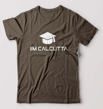 Load image into Gallery viewer, IIM C Calcutta T-Shirt for Men-Olive Green-Ektarfa.online
