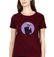 Load image into Gallery viewer, Jujutsu Kaisen T-Shirt for Women-Maroon-Ektarfa.online

