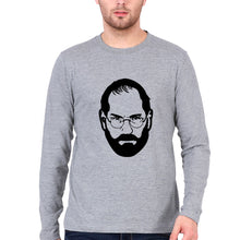 Load image into Gallery viewer, Steve Jobs Full Sleeves T-Shirt for Men-Grey Melange-Ektarfa.online
