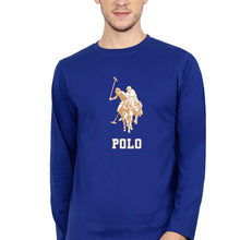Load image into Gallery viewer, Polo Full Sleeves T-Shirt for Men-Royal Blue-Ektarfa.online
