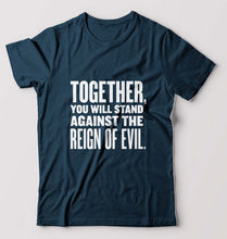 Load image into Gallery viewer, Reign-of-evil T-Shirt for Men-Petrol Blue-Ektarfa.online
